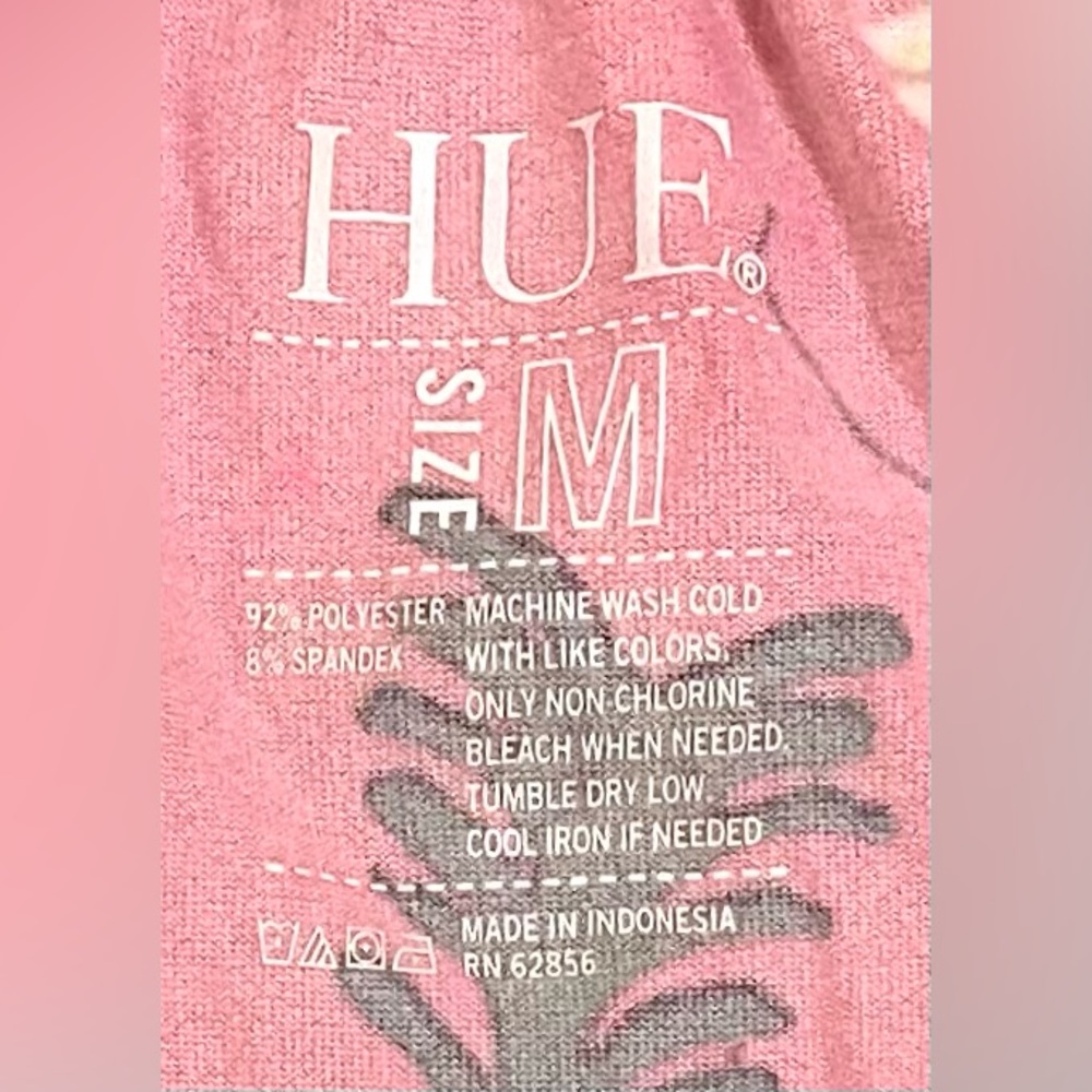 HUE Womens M Pink Green Pineapple Pine Joy Jersey Knit Pajama Set Loungwear - Picture 15 of 16
